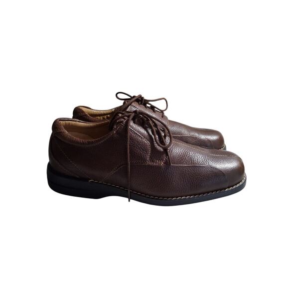 DOCKERS PRO Style Mens size 11M Brown Leather Careerwear Casual Oxford Shoes - Picture 3 of 15